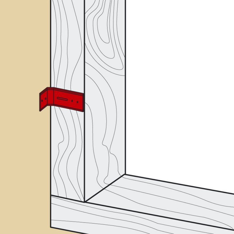 Equerre de fixation 70x70x35x2mm renforcée - TORBEL - J505170