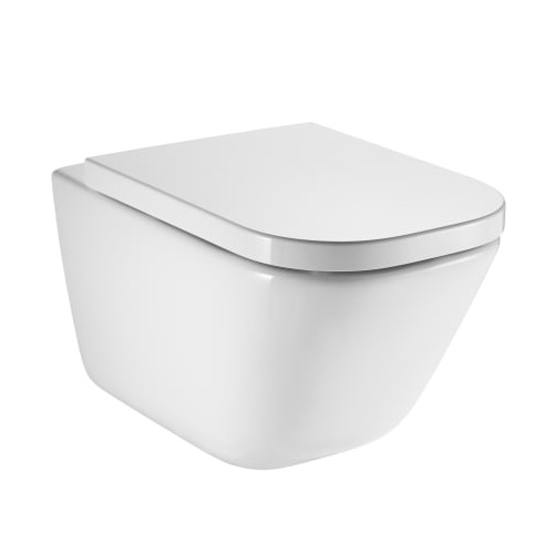 Pack WC carré cuvette et abattant THE GAP SQUARE - ROCA - A34H47L000