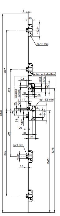Serrure 5 points 5090 SPN2 A2P* sans protecteur têtière bout carré - VACHETTE – 15490000