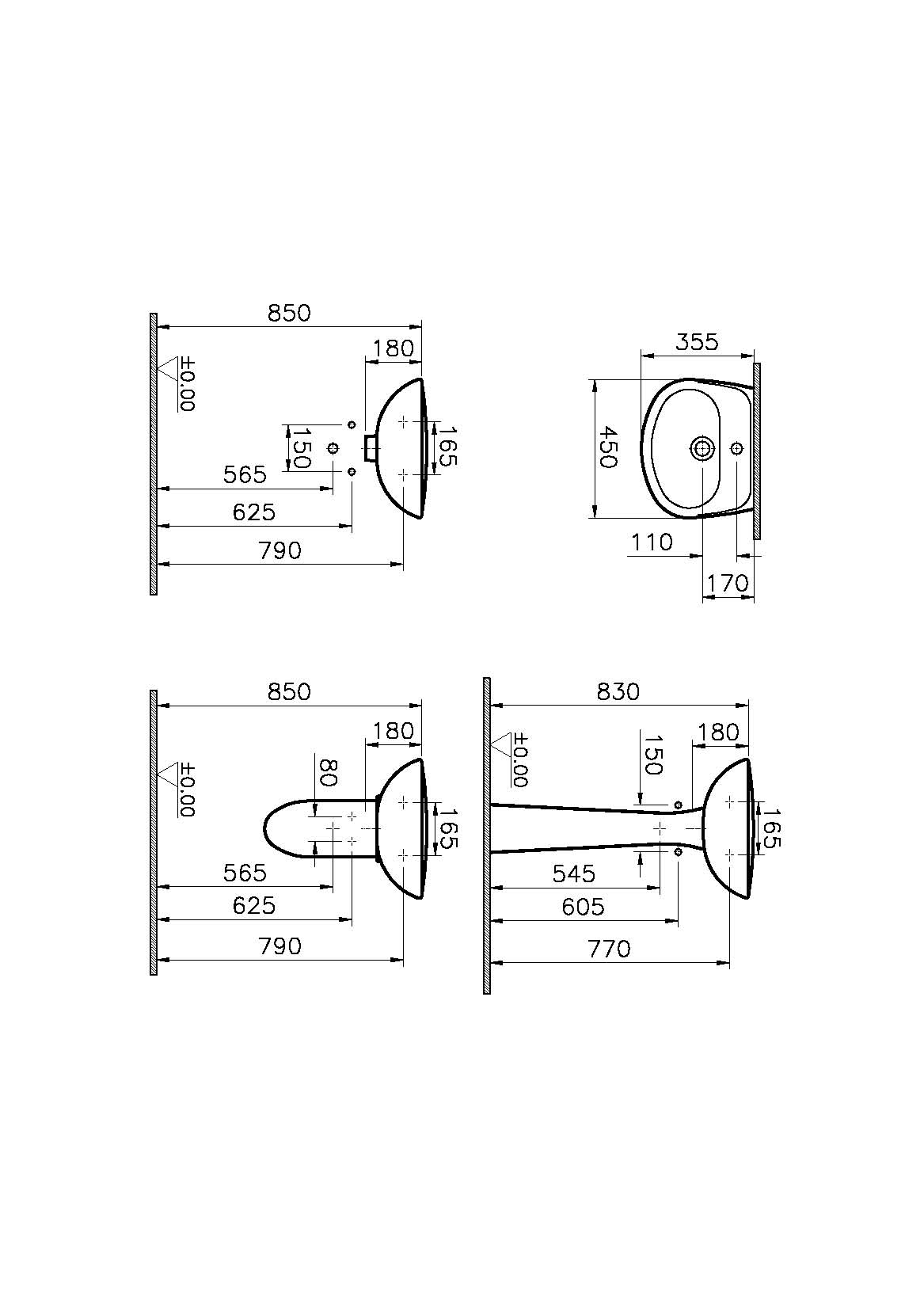 Lave mains blanc NORMUS 450x355 - VITRA - 5078L003-1029