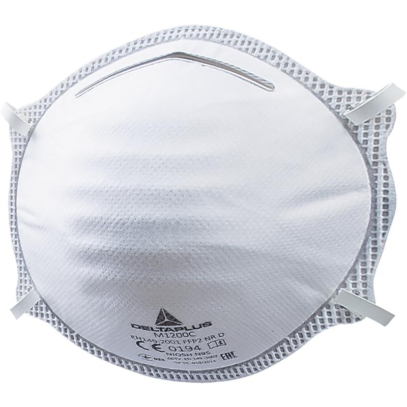 Masque respiratoire coque jetable sans soupape M1200 moules FFP2 NR D - DELTA PLUS - M1200C