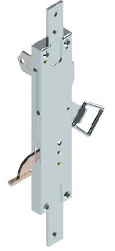 Serrure de persienne 3 points épaisseur 13mm cylindre 14mm zingué blanc - TIRARD - CA114310