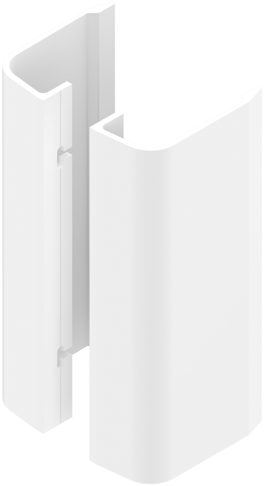 Paire de poignée aileron 200mm laqué blanc RAL9010 - LA CROISEE DS - DS6821-P036