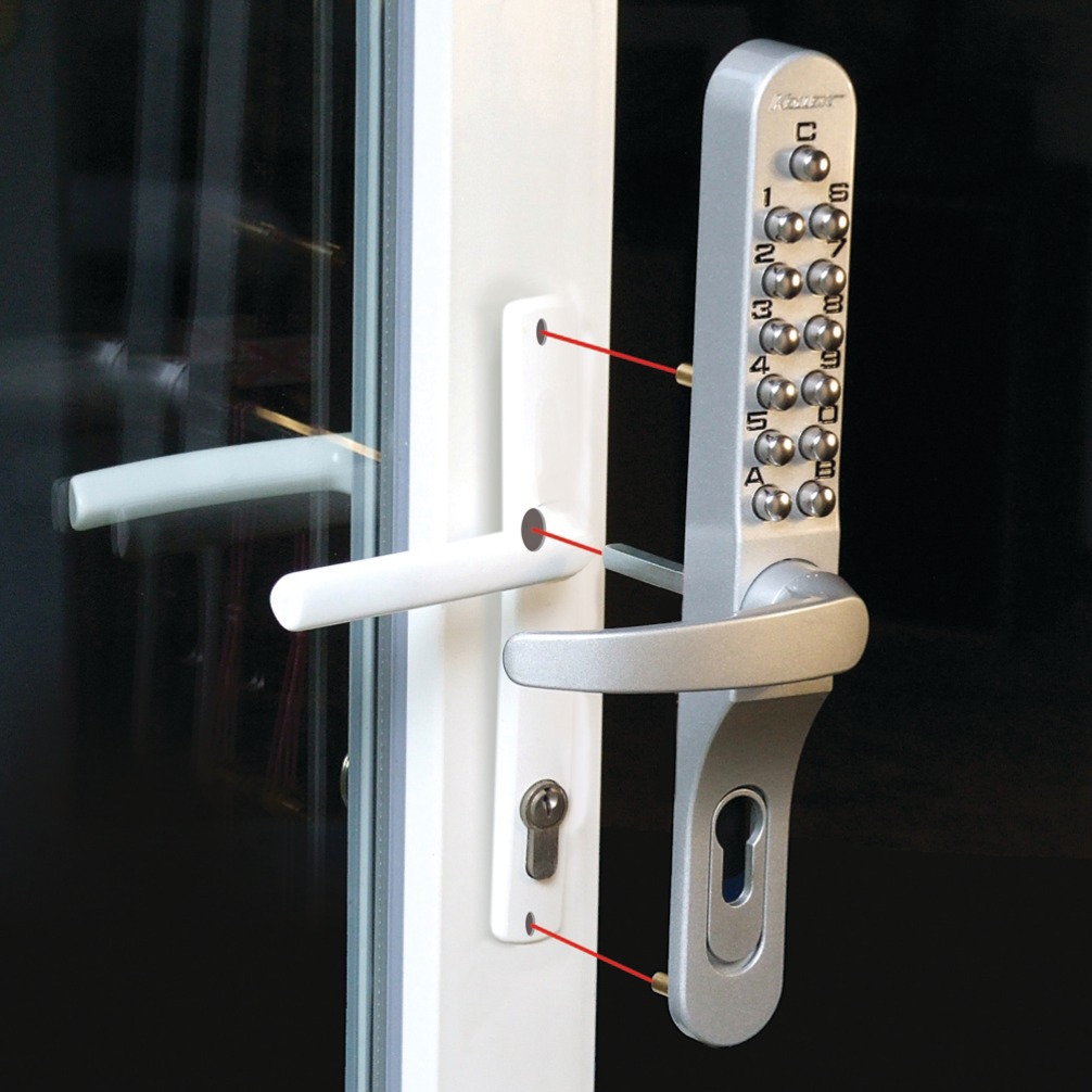 Serrure à code mécanique KEYLEX profil étroit (boitier à code et garniture intérieur) - LOKOD – 22701