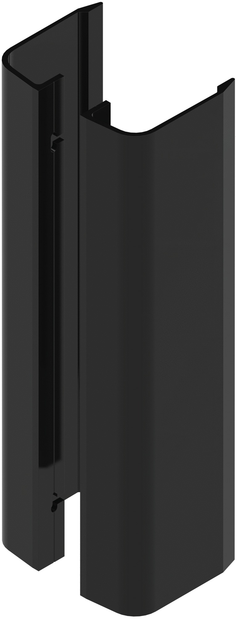 Paire de poignée aileron 300mm laqué noir RAL9005 satiné - LA CROISEE DS - DS6825-P013