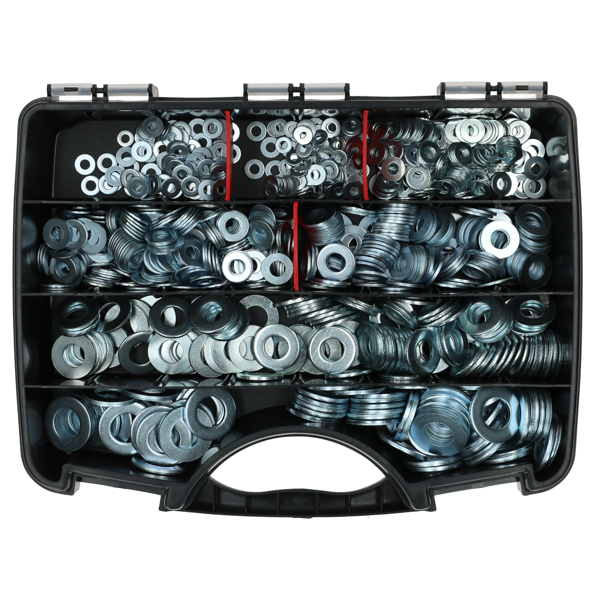 Rondelles M acier zingué blanc NFE 25513 coffret de 855 - ULTIMA - COF912