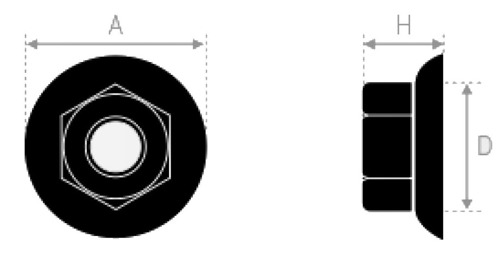 Écrous à embase crantée acier zingué blanc classe 8.8 M10 boite de 100 - Ultima - AFB692310