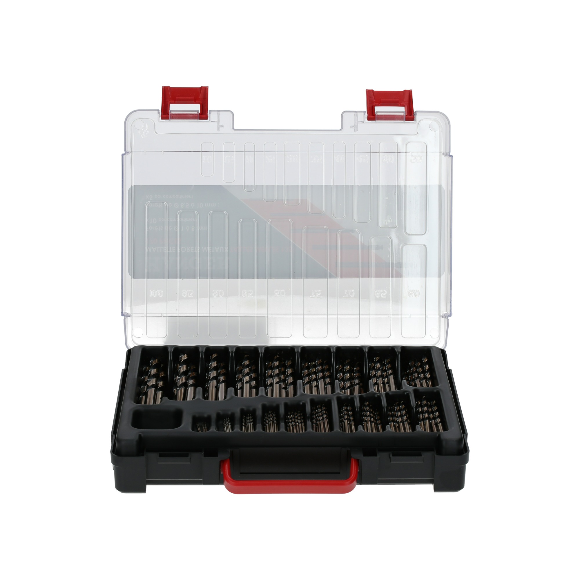 Mallette de 170 forets en acier HSS pour métaux taillés meulés 135° - HANGER - 155195