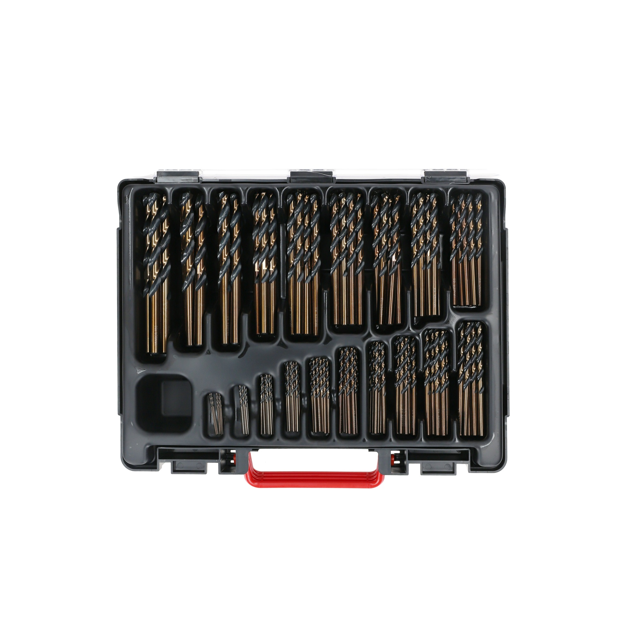 Mallette de 170 forets en acier HSS pour métaux taillés meulés 135° - HANGER - 155195