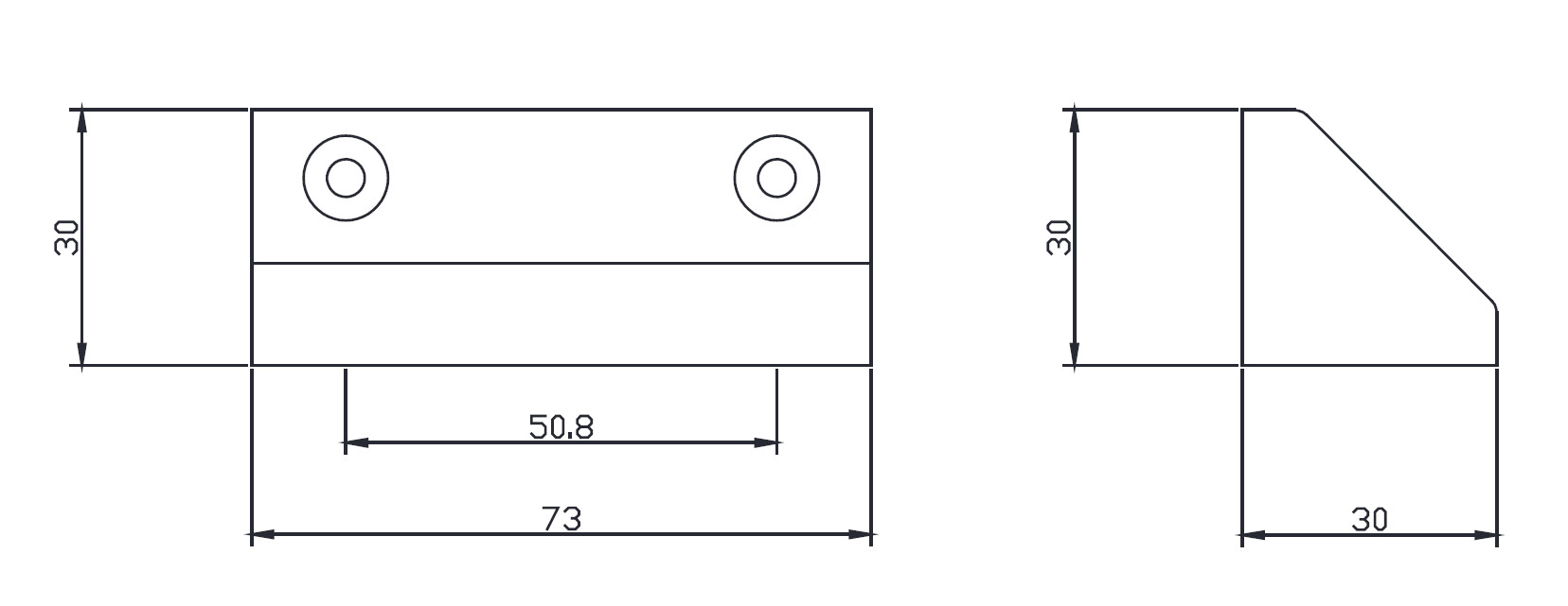 Contact magnétique sabot 4 fils - RDK30144