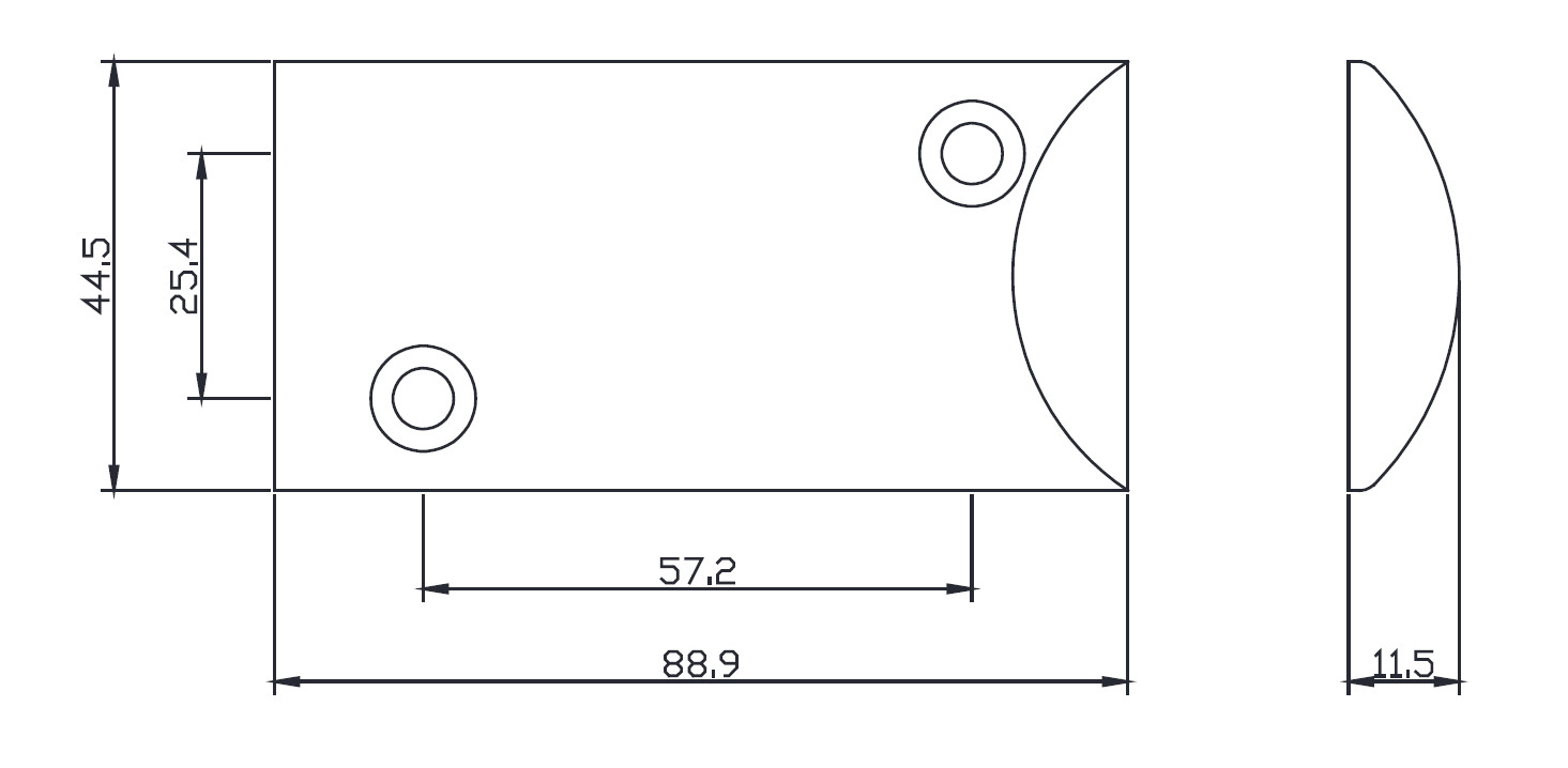 Contact magnétique sabot 4 fils - RDK30144