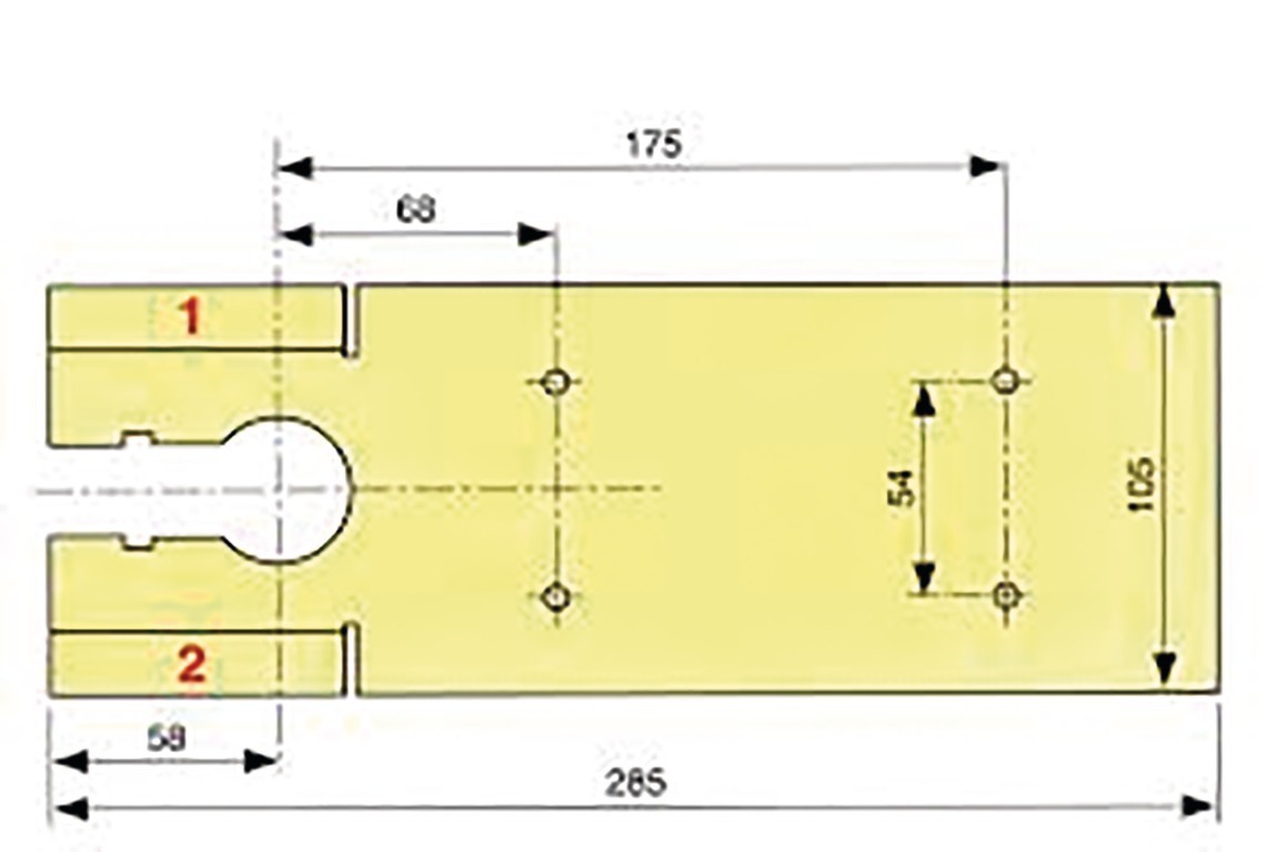 Plaque en acier finition inox brossé pour pivot de sol JANUS+ et MINOS+ - SEVAX - SN313925