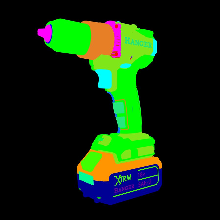 Perceuse-visseuse à percussion 18V DC18-90X5 + 2 batteries Li-Ion 5Ah + chargeur + Hangbox - HANGER - 400201