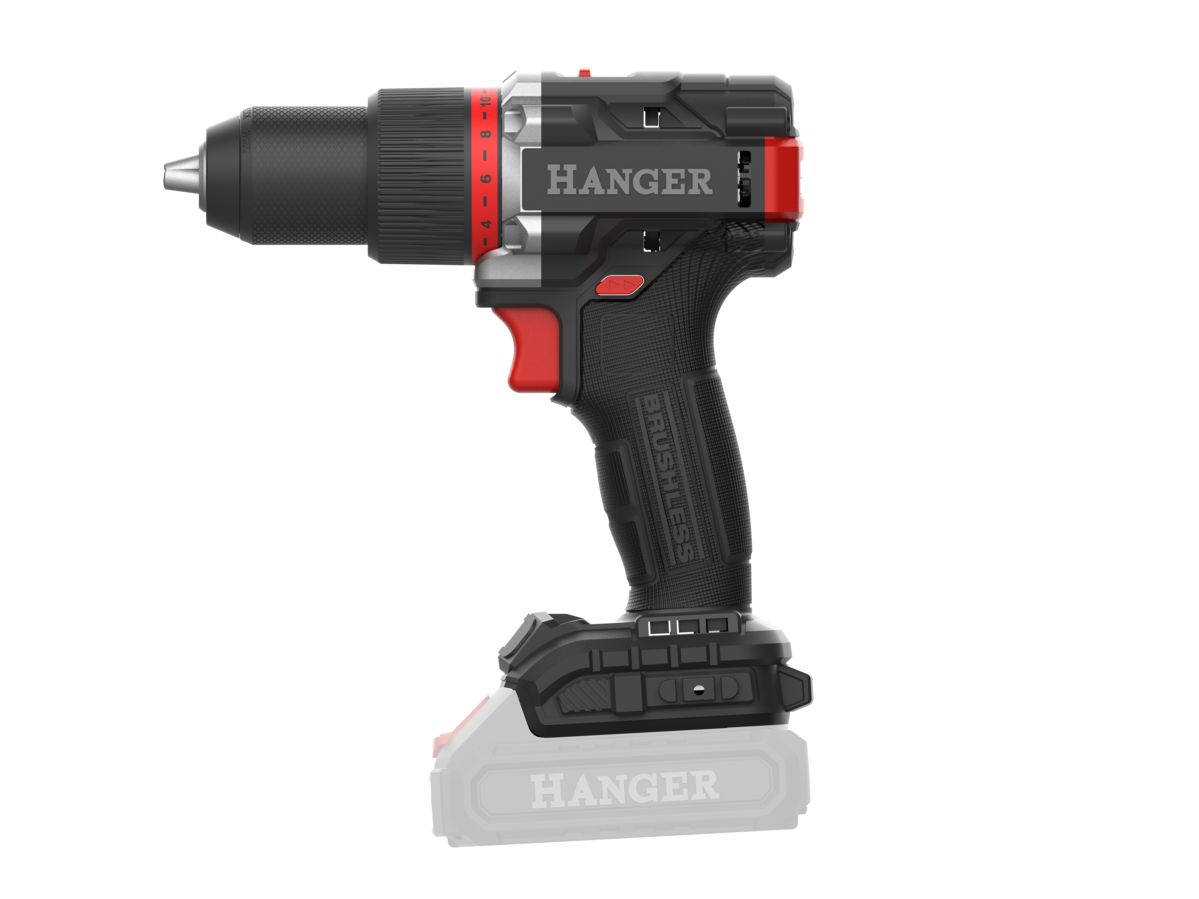 Perceuse-visseuse 18V DD18-60C Brushless 60Nm (sans batterie ni chargeur) - HANGER - 400113