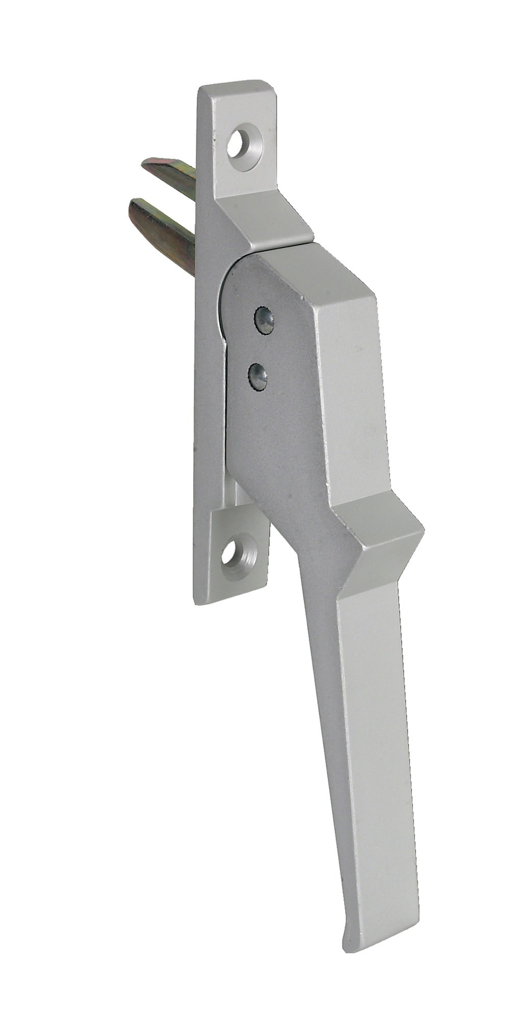 Poignée de crémone aluminium à 1 fourche fixation à vis - ARGENTA - 517101