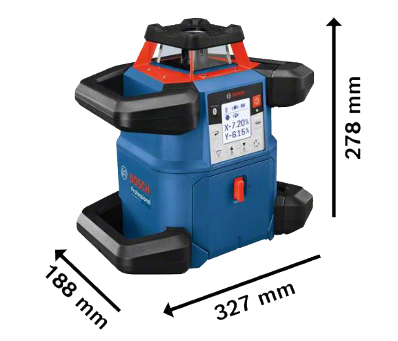 Laser rotatif connecté 18V GRL 600 CHV Professional + 1 batterie Procore 4Ah + chargeur + coffret standard - BOSCH - 0601061F00