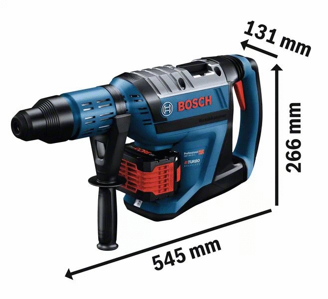 Perforateur 18V GBH 18V-45 C SDS max Biturbo  + 2 batteries Procore 12Ah + chargeur + coffret standard - BOSCH - 0611913002