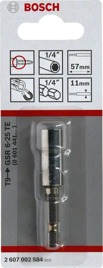 Porte-embout universel 1/4'' 57mm - BOSCH - 2607002584