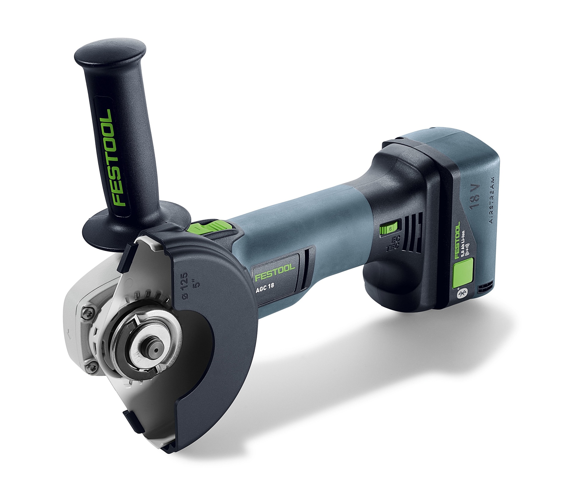 Meuleuse d’angle 18V AGC 18-125 5,0 Ebi-Plus + 2 batteries 5Ah + chargeur rapide + coffret SYSTAINER - FESTOOL - 578368