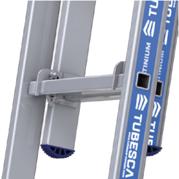 Échelle Platinium coulisse à main 2 plans 2,06x3,46m à crochets - TUBESCA-COMABI - 02422707-002