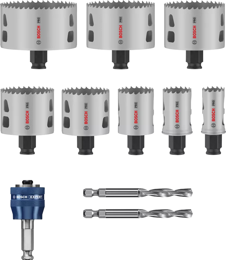 Coffret de 8 scies trépans PRO BIM Multi Material PC Plus - BOSCH - 2608594430