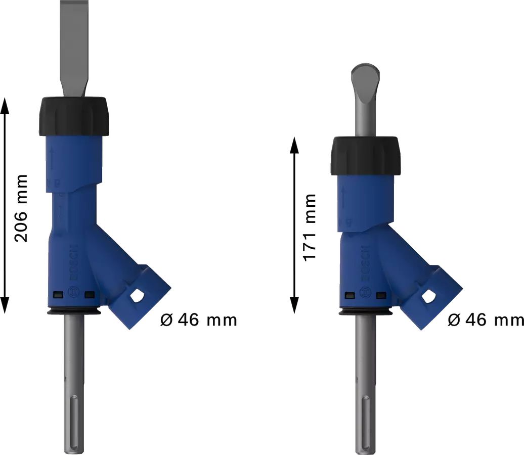 Adaptateur pour burin plat SDS Clean max 25x400mm - BOSCH EXPERT - 2608901477