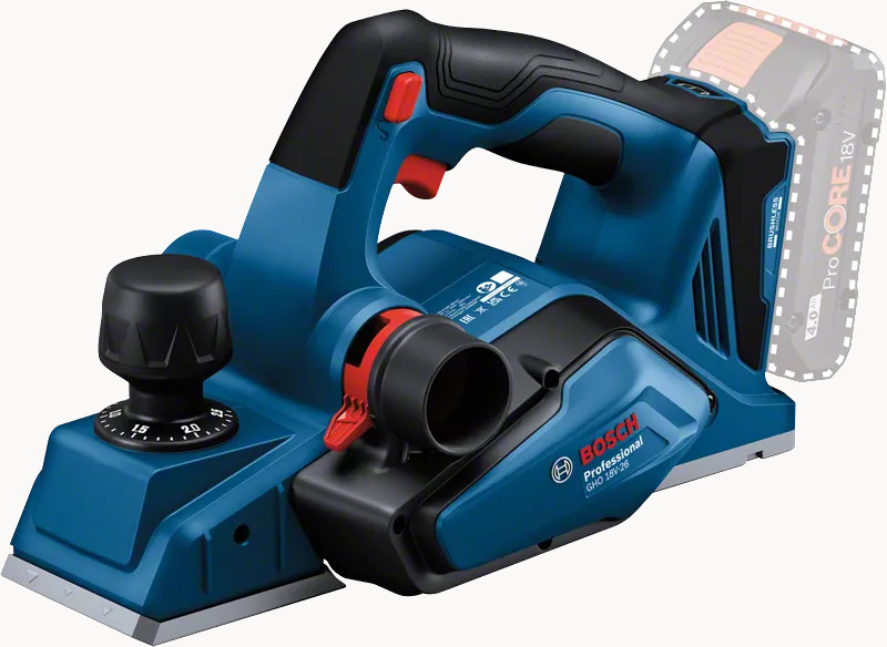 Rabot GHO 18V-26 Professional SOLO en coffret L-BOXX Execution - BOSCH - 06015B5000