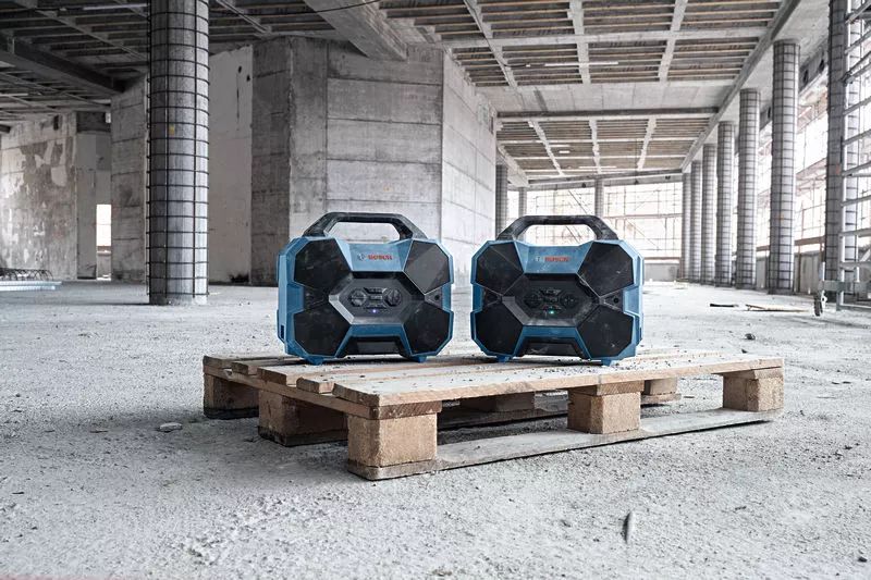 Enceinte bluetooth de chantier 18V GPB 18V-6 C (sans batterie ni chargeur) + carton - BOSCH - 06014A6000