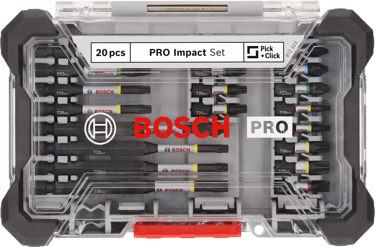 Coffret d'embouts de vissage PRO Impact 20 pièces - BOSCH - 2608521U74
