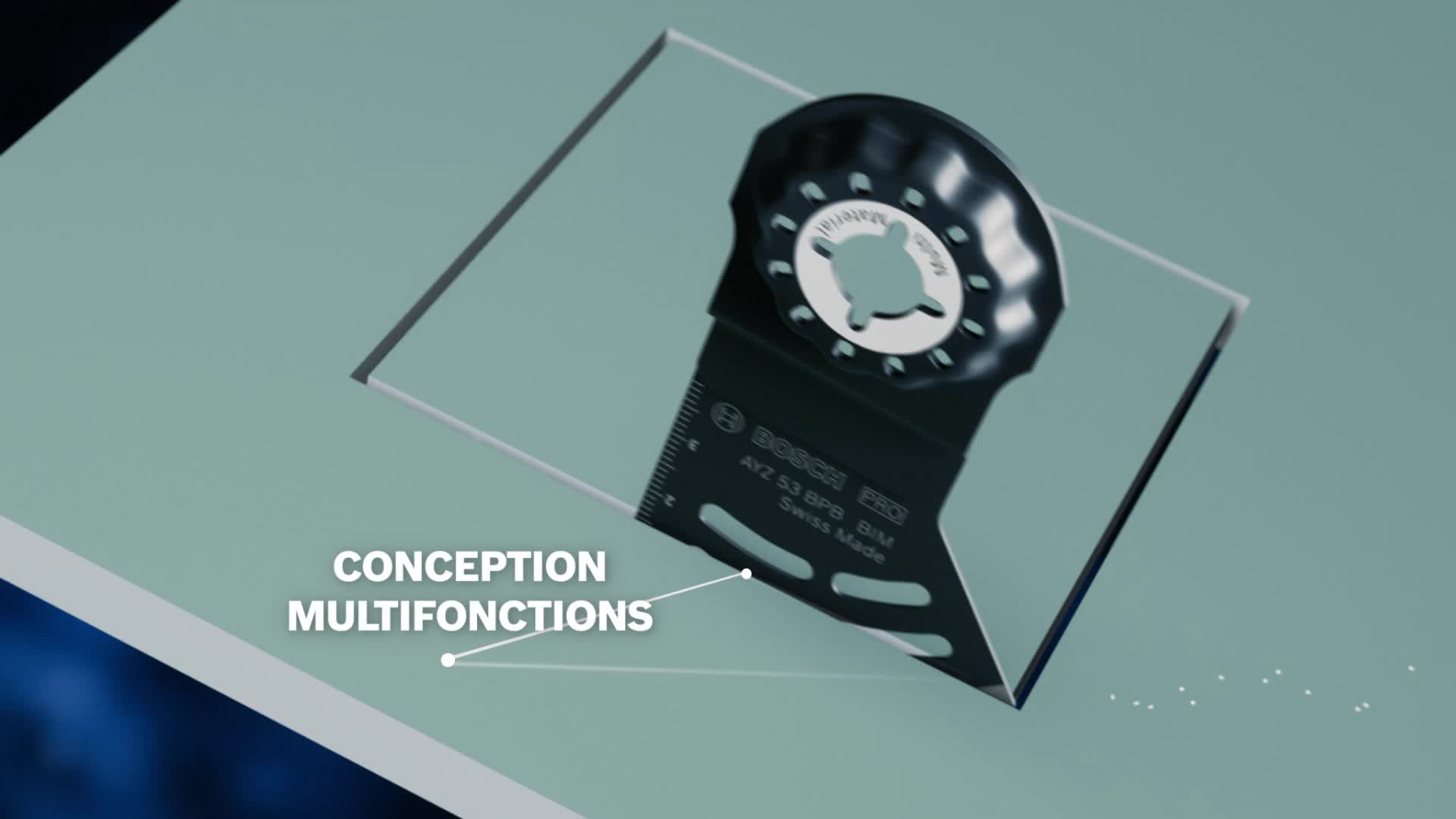 Lame starlock pro bimatière multimatériau 53x40mm - BOSCH - 2608669114