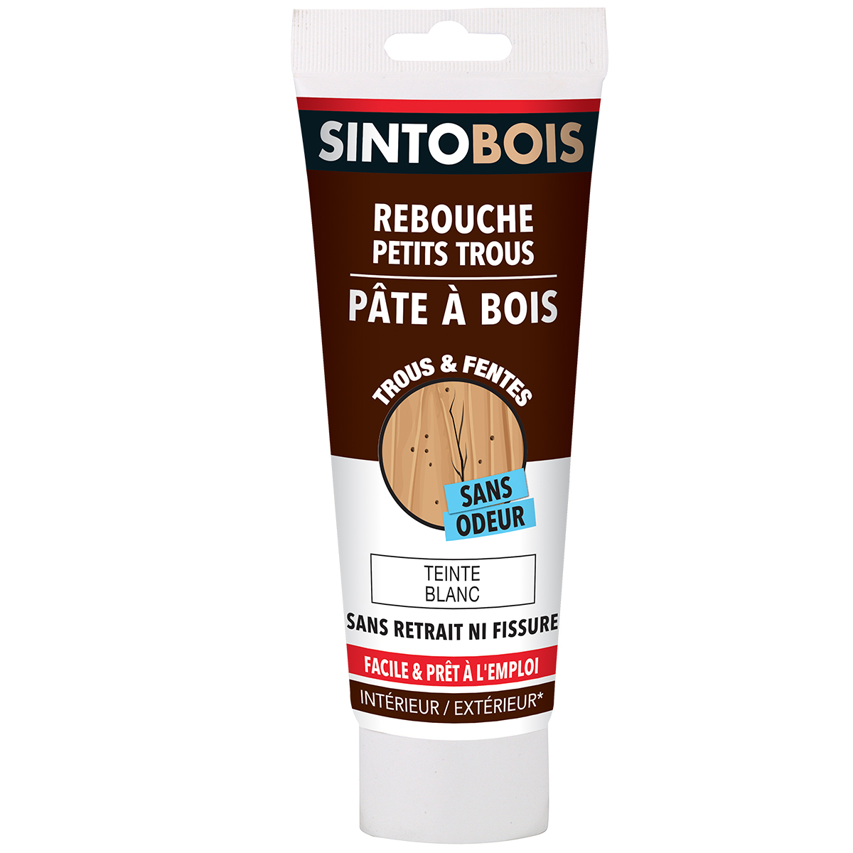 Pâte à bois à l’eau SINTOBOIS blanc tube 250g - SINTO - 37600