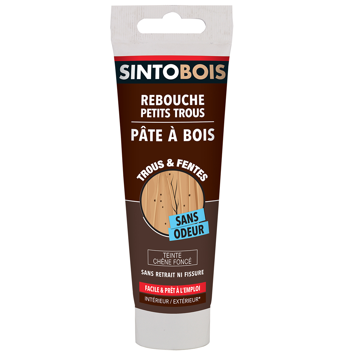 Pâte à bois à l’eau SINTOBOIS chêne foncé tube 250g - SINTO - 37400
