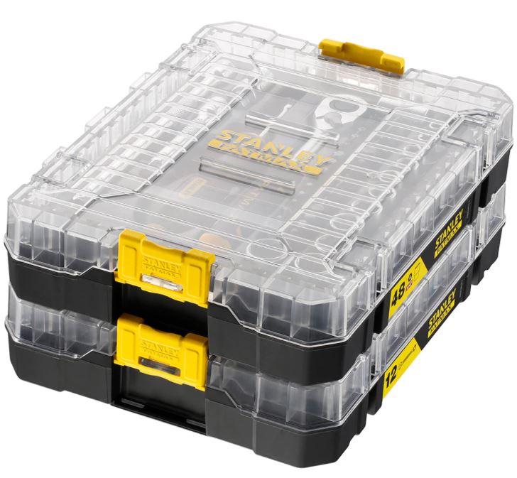 Coffret douilles STAKBOX M 1/4'' jeu 48 pièces - Stanley Fatmax - FMMT98101-0