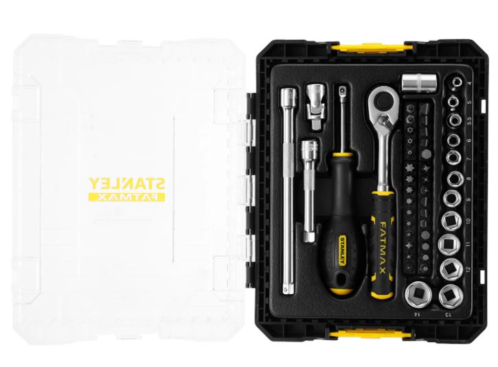 Coffret douilles STAKBOX M 1/4'' jeu 48 pièces - Stanley Fatmax - FMMT98101-0