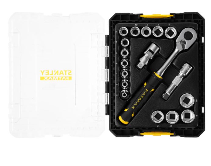Coffret douilles STAKBOX M 3/8'' jeu de 18 pièces - Stanley Fatmax - FMMT98102-0