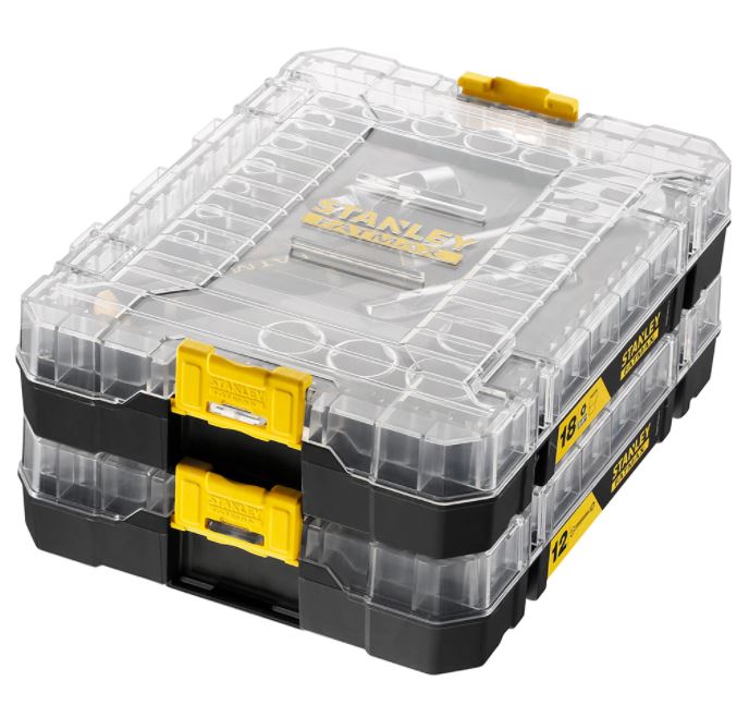 Coffret douilles STAKBOX M 3/8'' jeu de 18 pièces - Stanley Fatmax - FMMT98102-0