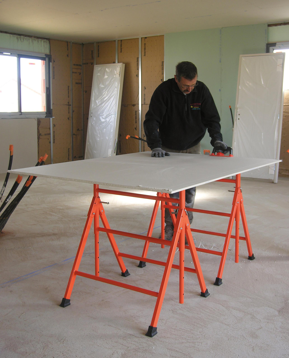 Tréteau réglable métal Pro poutre bois - MOB-MONDELIN - 113010