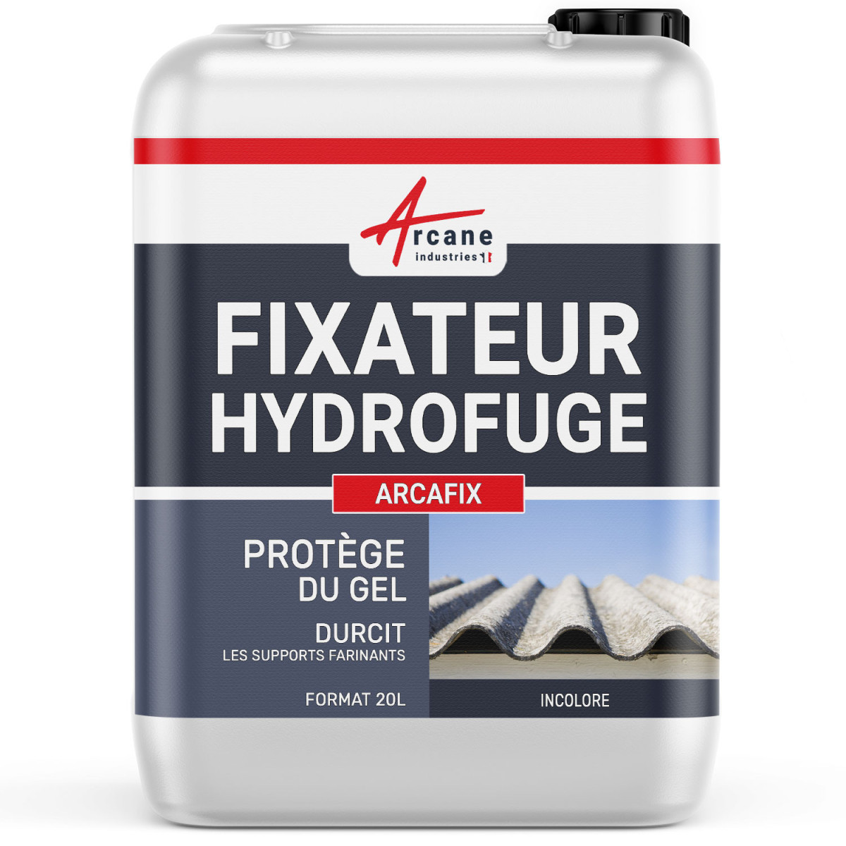 Fixateur hydrofuge support friable anti poussière: ARCAFIX-2.5 L (jusqu'à  12.5 m²) -ARCANE INDUSTRIES