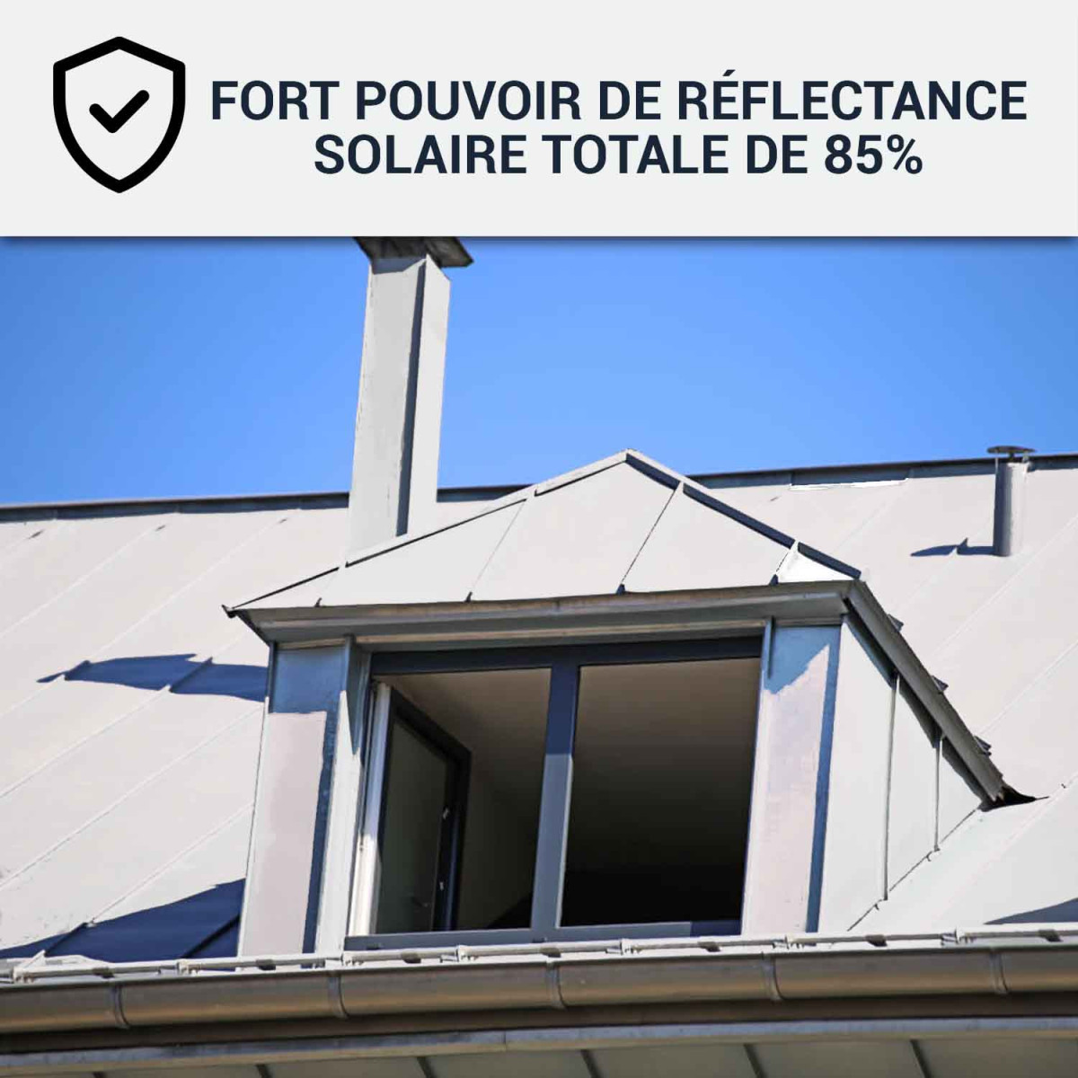 Coolroof, Peinture anti chaleur toit métallique : ARCAREFLECT ANTICO-2.5 L Blanc-ARCANE INDUSTRIES