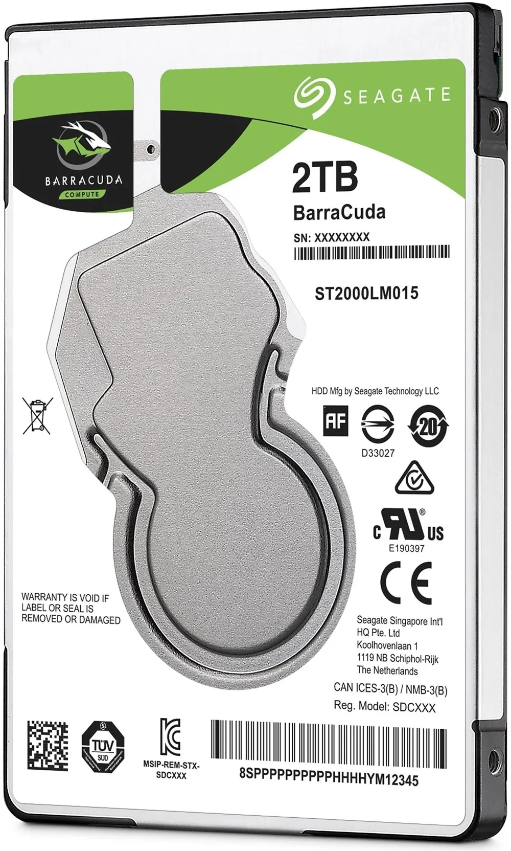 Disque Dur 2,5" Seagate BarraCuda 2To  - S-ATA