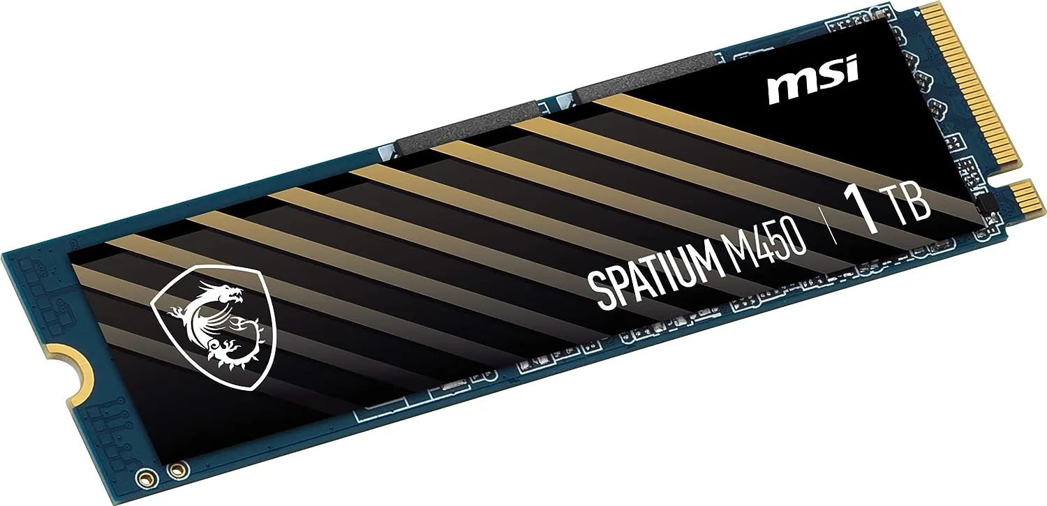 Disque SSD MSI Spatium M450 1To  - NVMe M.2 Type 2280