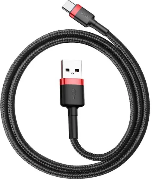 Cable Baseus Cafule USB Type A - Type C M/M 50cm (Noir/Rouge)