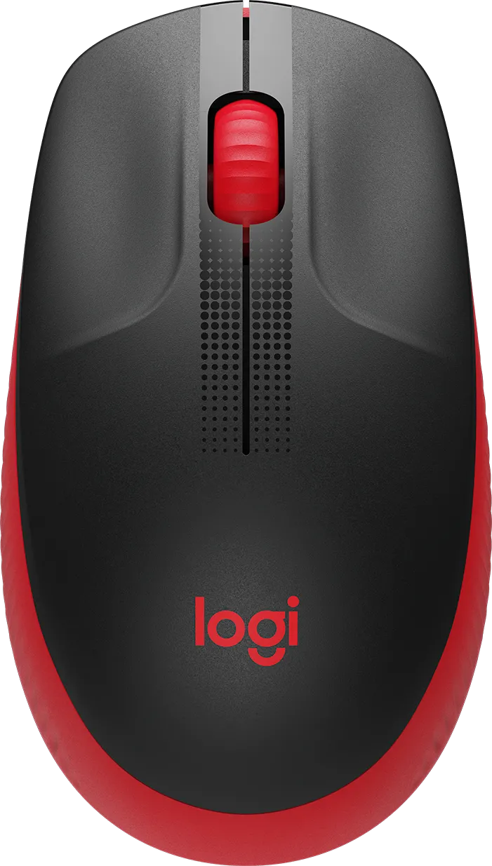 Souris sans fil Logitech M190 (Noir/Rouge)