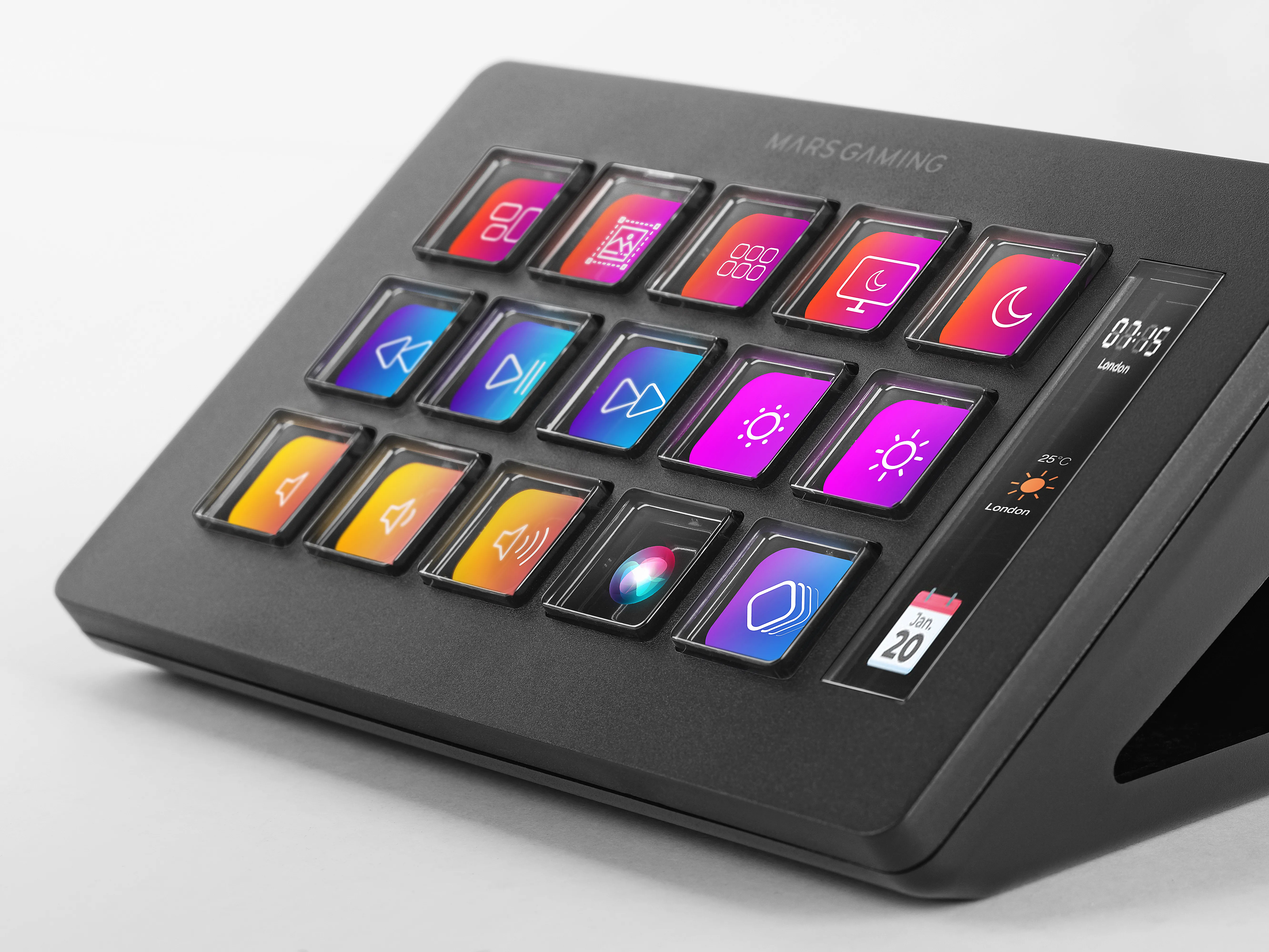 Console de streaming Mars Gaming Stream Deck Slim MSD-One (Noir)