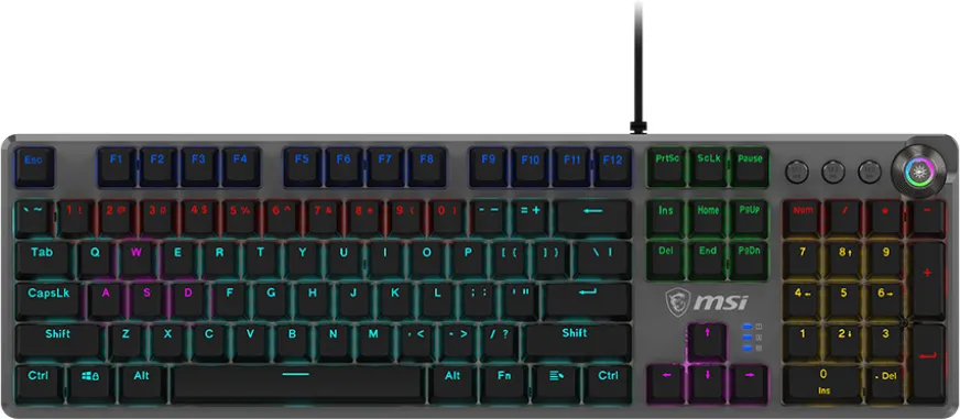 Clavier Gamer mécanique (Red Switch) MSI Forge GK310 RGB (Noir)