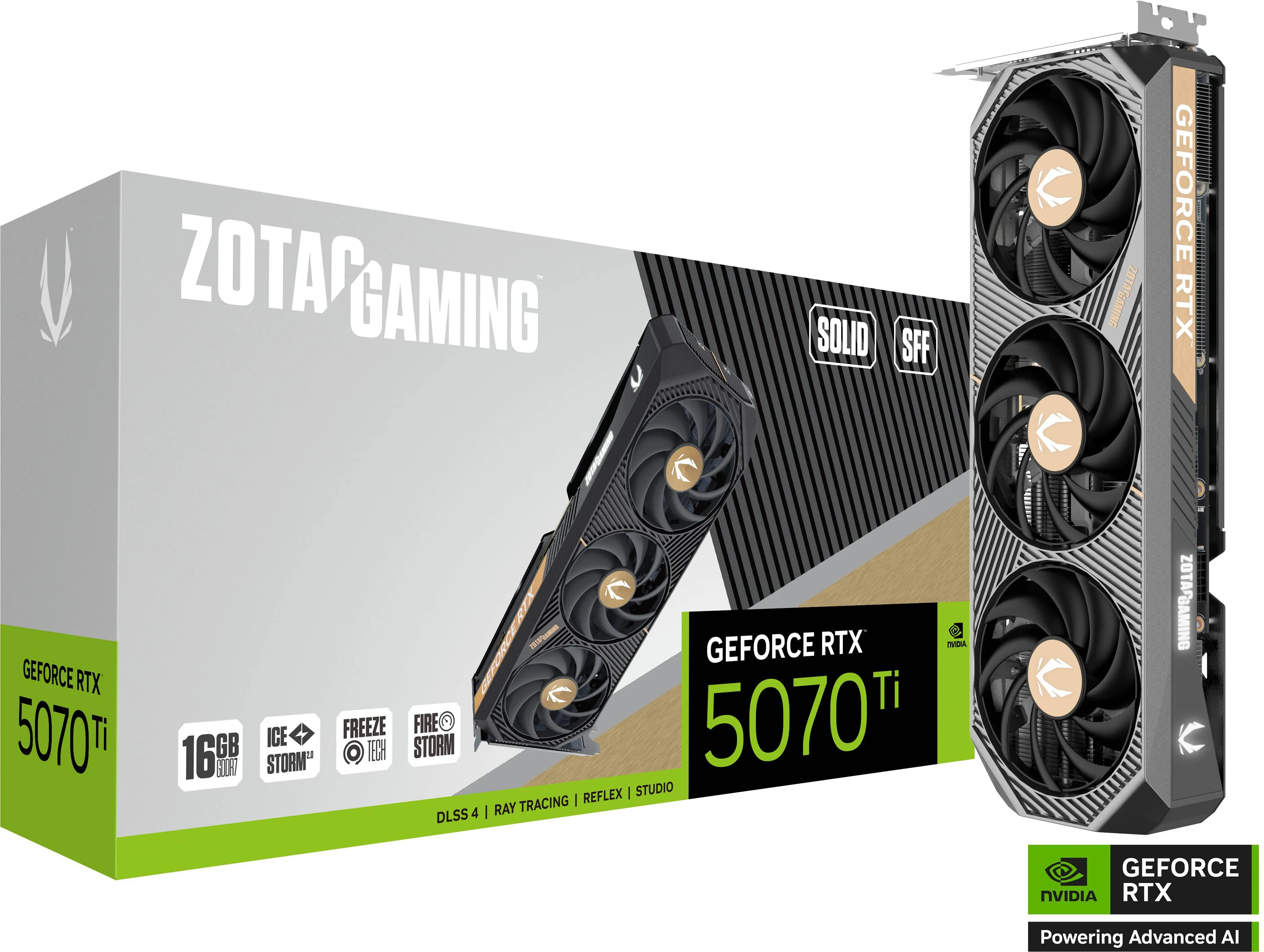 Carte Graphique Zotac Gaming GeForce RTX 5070 Ti Solid SFF