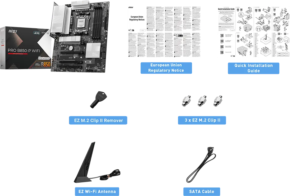 Carte Mère MSI Pro B850-P WiFi (AMD AM5)