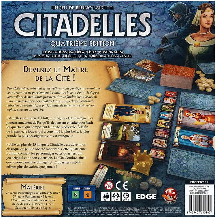 Jeu - Citadelles (4ème Edition)