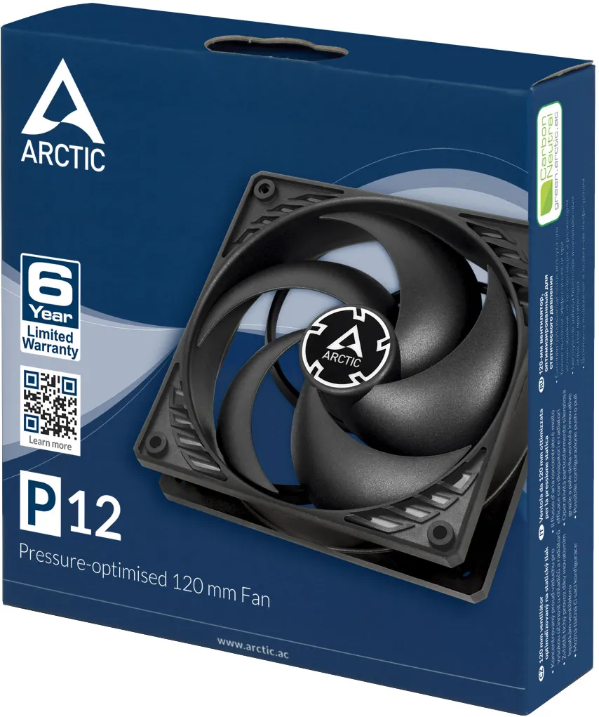 Ventilateur de boitier Arctic P12 - 12cm (Noir)