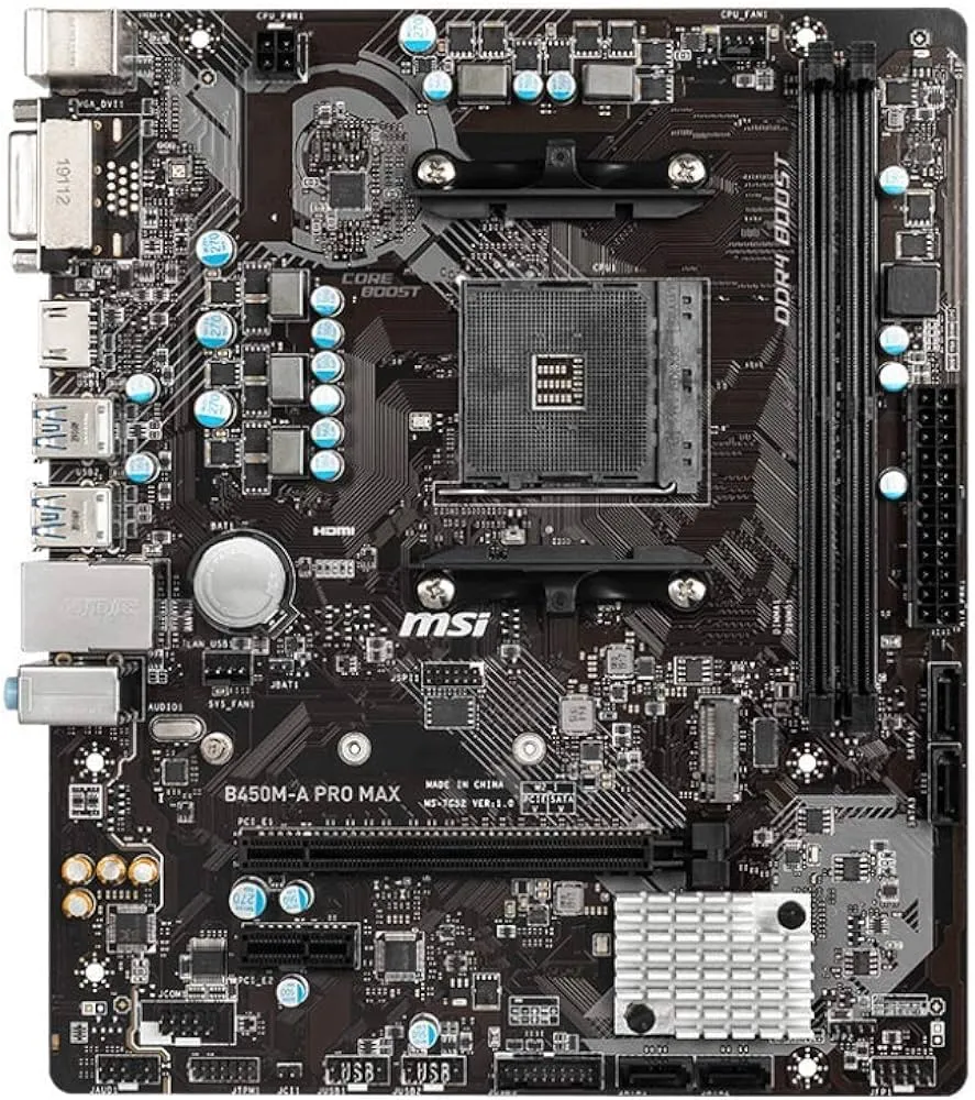 Carte Mère MSI B450M-A Pro Max II (AM4) Micro ATX